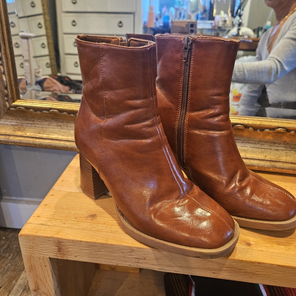 Urban Outfitters Chestnut Ankle Booties